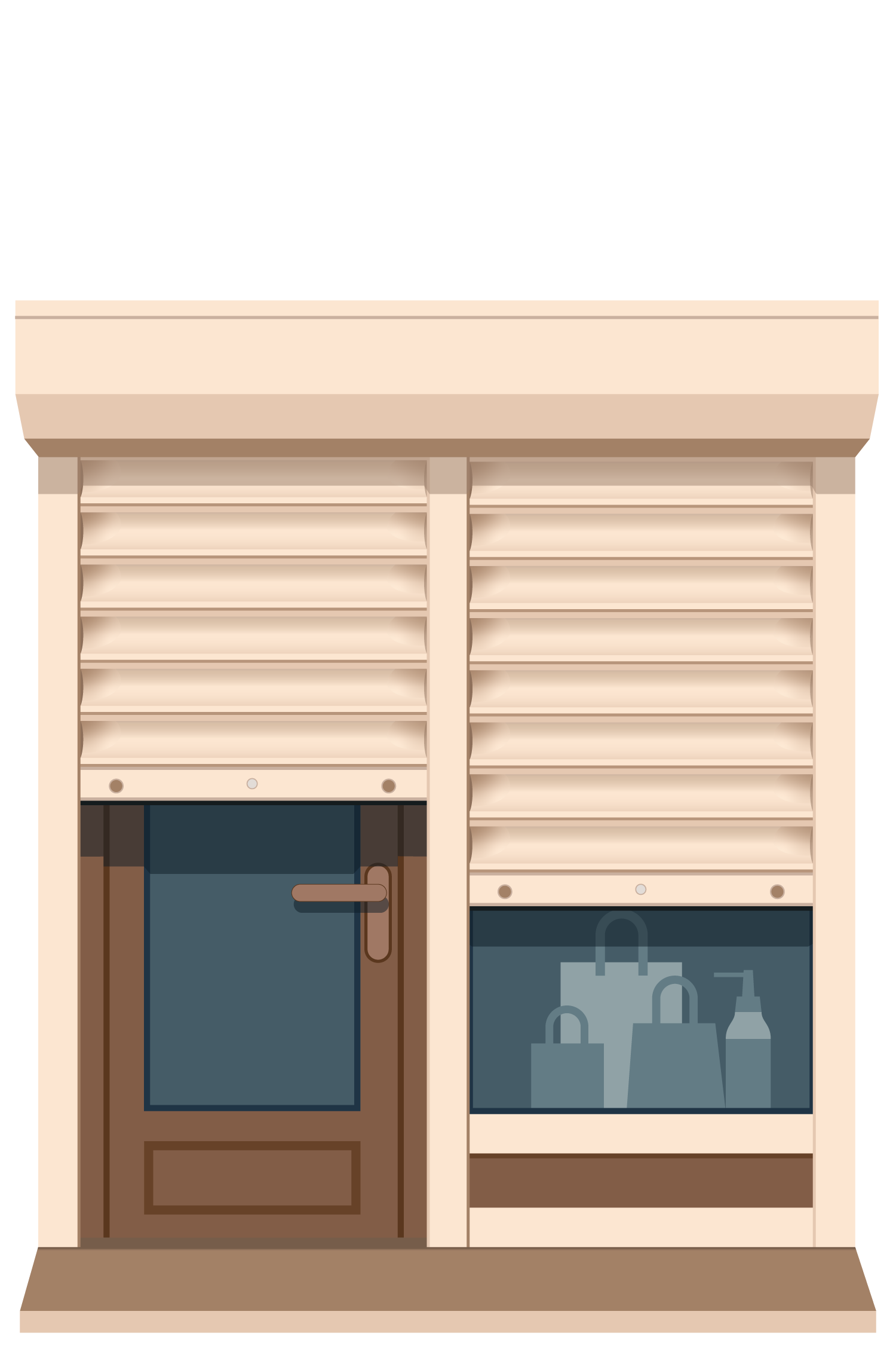 Ролети на двері та вітрини магазинів